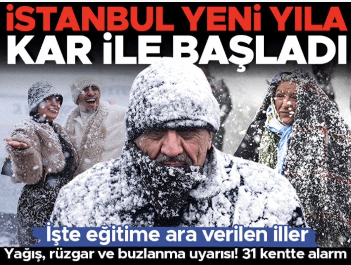 HAVA DURUMU 1-2 OCAK 2025 || Meteoroloji; yağış, r&uuml;zgar, buzlanma ve &ccedil;ığ tehlikesi uyarısı yaptı