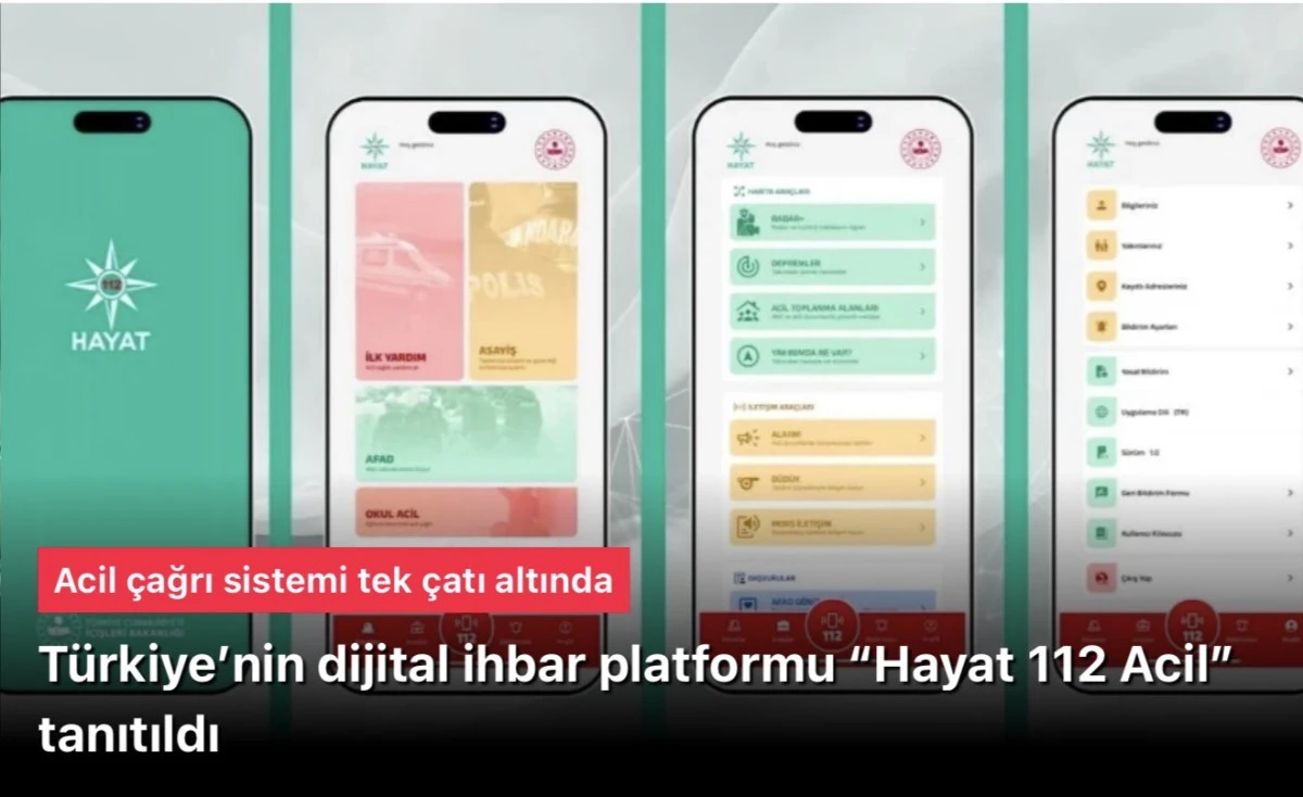 Hayat 112 Acil Uygulaması Tanıtıldı: Acil Durumlarda Devrim Niteliğinde Yerli ve Milli Dijital Kalkan!