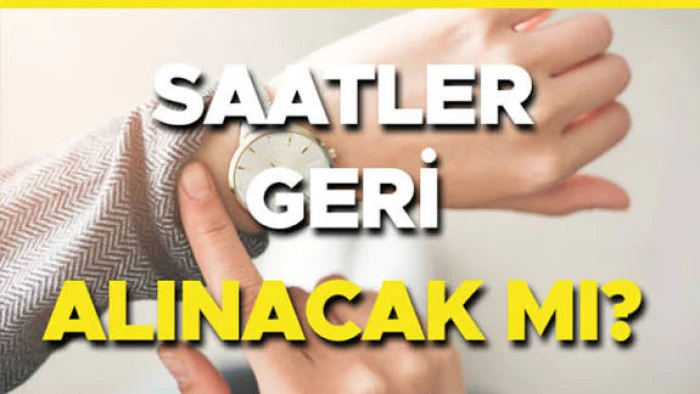Saatler geri alınıyor mu? Türkiye Kış Saati Uygulaması 2025: Saatler Geri Alınacak Mı?