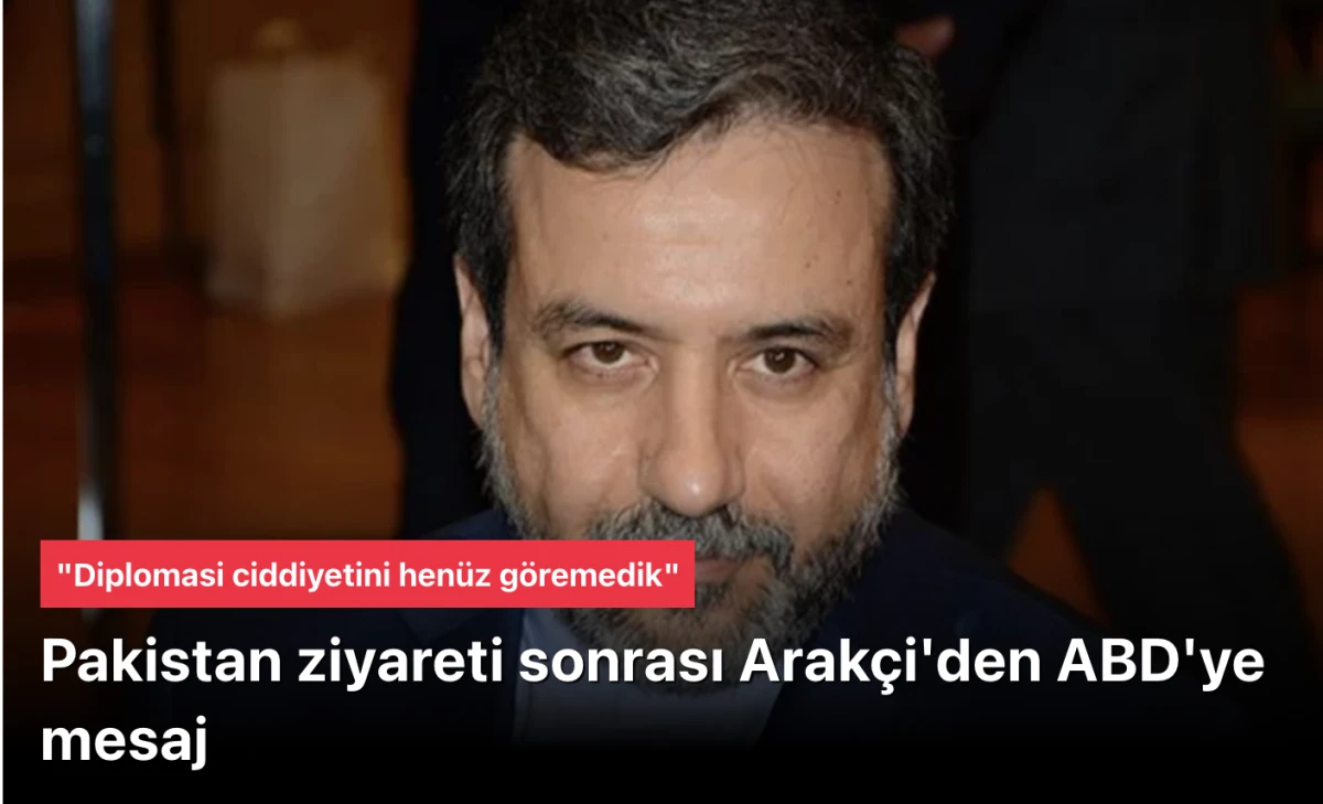 İran ABD&rsquo;yİ su&ccedil;ladı: &ldquo;Diplomaside ger&ccedil;ekten ciddi misiniz? Hen&uuml;z g&ouml;remedik!