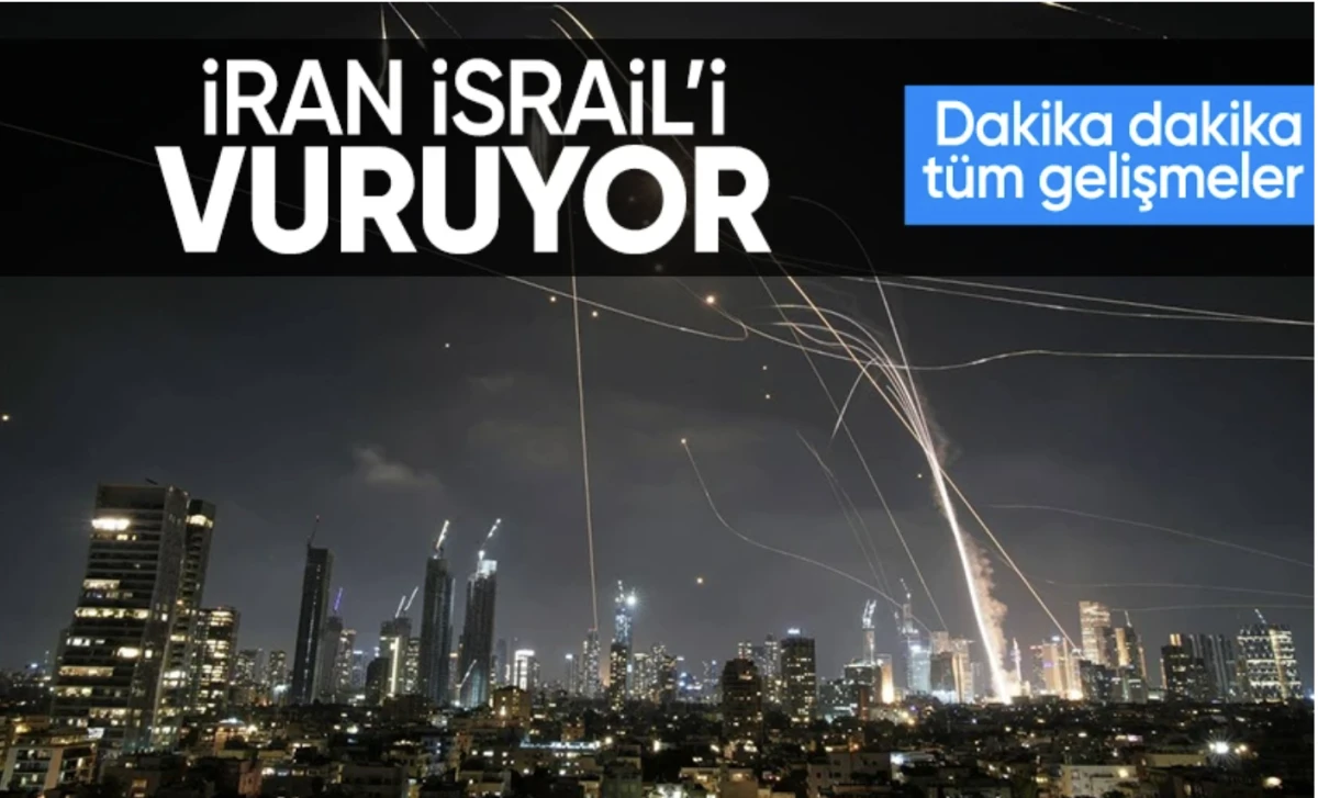 İran İsrail'e saldırıyor! Tel Aviv'den dumanlar yükseliyor