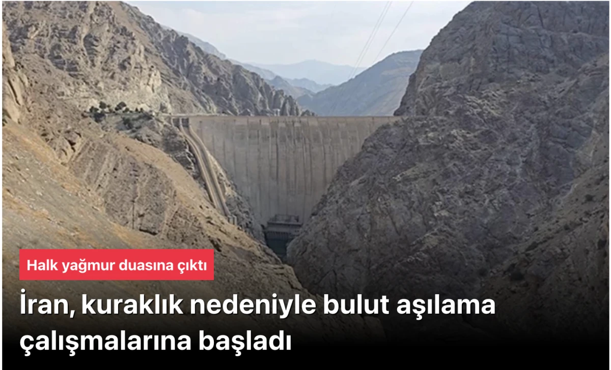 İran, kuraklıktan dolayı bulut aşılama çalışmalarına başladı