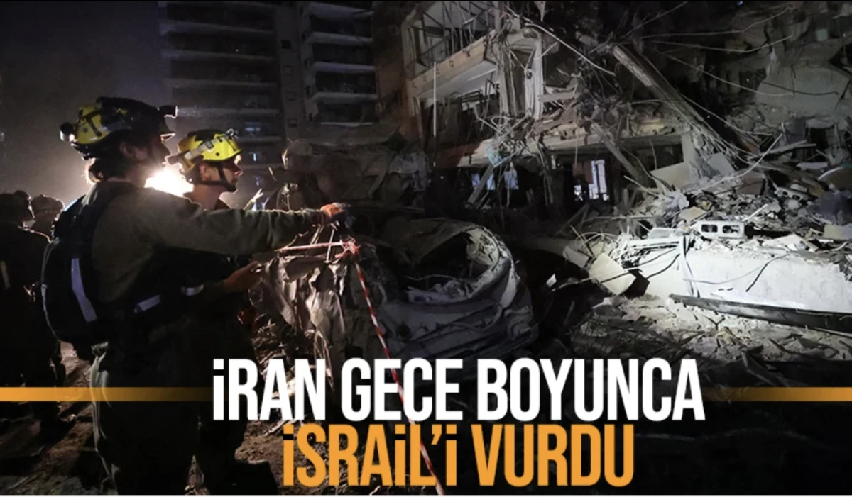 İran'dan İsrail'e cevap saldırı! Gece boyunca Tel Aviv'i füzelerle vurdu