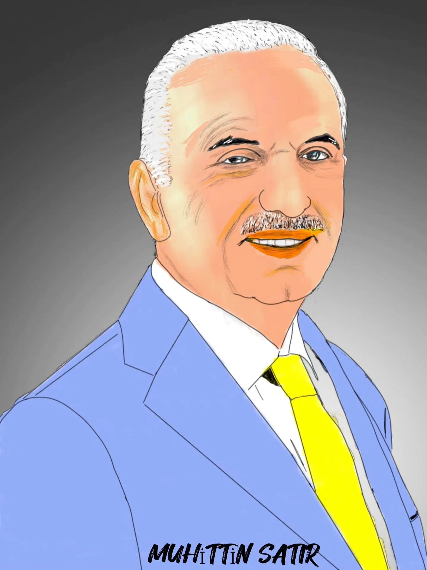 İsmet Yıldırım portresi | Muhittin Satır’ın eseri gündem oldu!