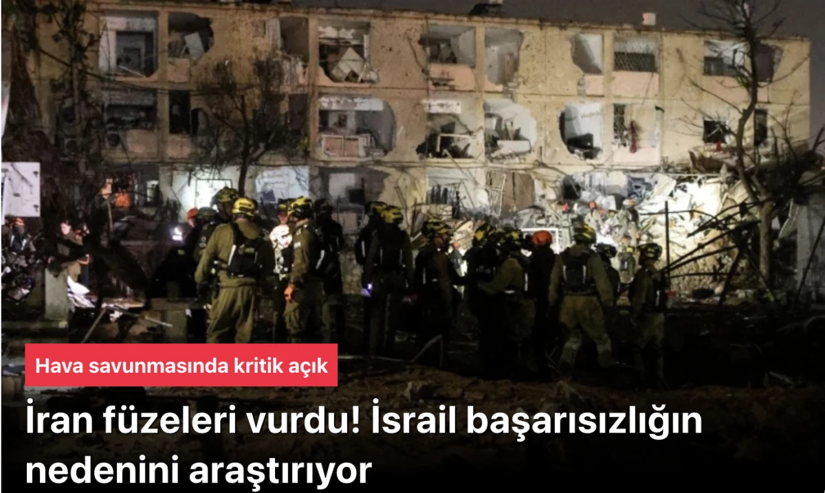 İsrail, Dimona ve Arad'a atılan f&uuml;zelerin neden &ouml;nlenemediğine ilişkin soruşturma başlattı