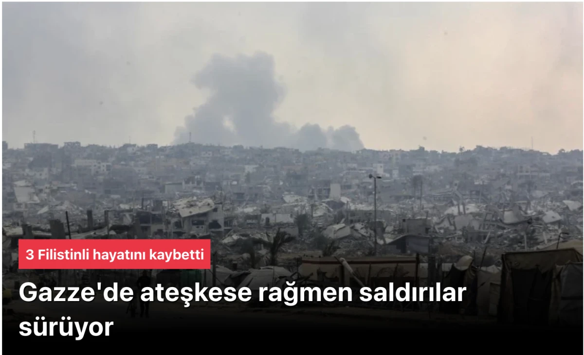 İsrail Gazze Şeridi’de bir eve saldırısı sonucu 3 Filistinli hayatını kaybetti