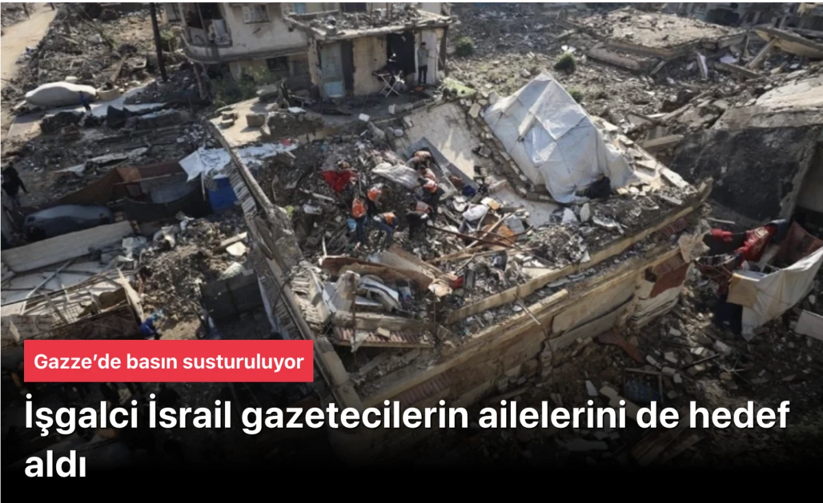 İsrail saldırıları: Gazze'de gazetecilerin aileleri de &ouml;ld&uuml;r&uuml;ld&uuml;