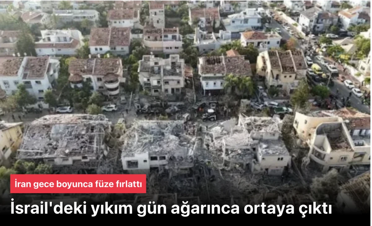 İsrail'deki yıkım gündüz ortaya çıktı