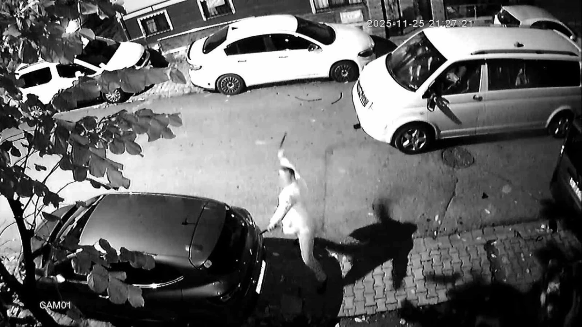 İstanbul Ümraniye Armağanevler’de Korkunç Eş Kavgası: Şüpheli Eşinin ve Komşusunun Araçlarını Demir Sopayla Tuzla Buz Etti
