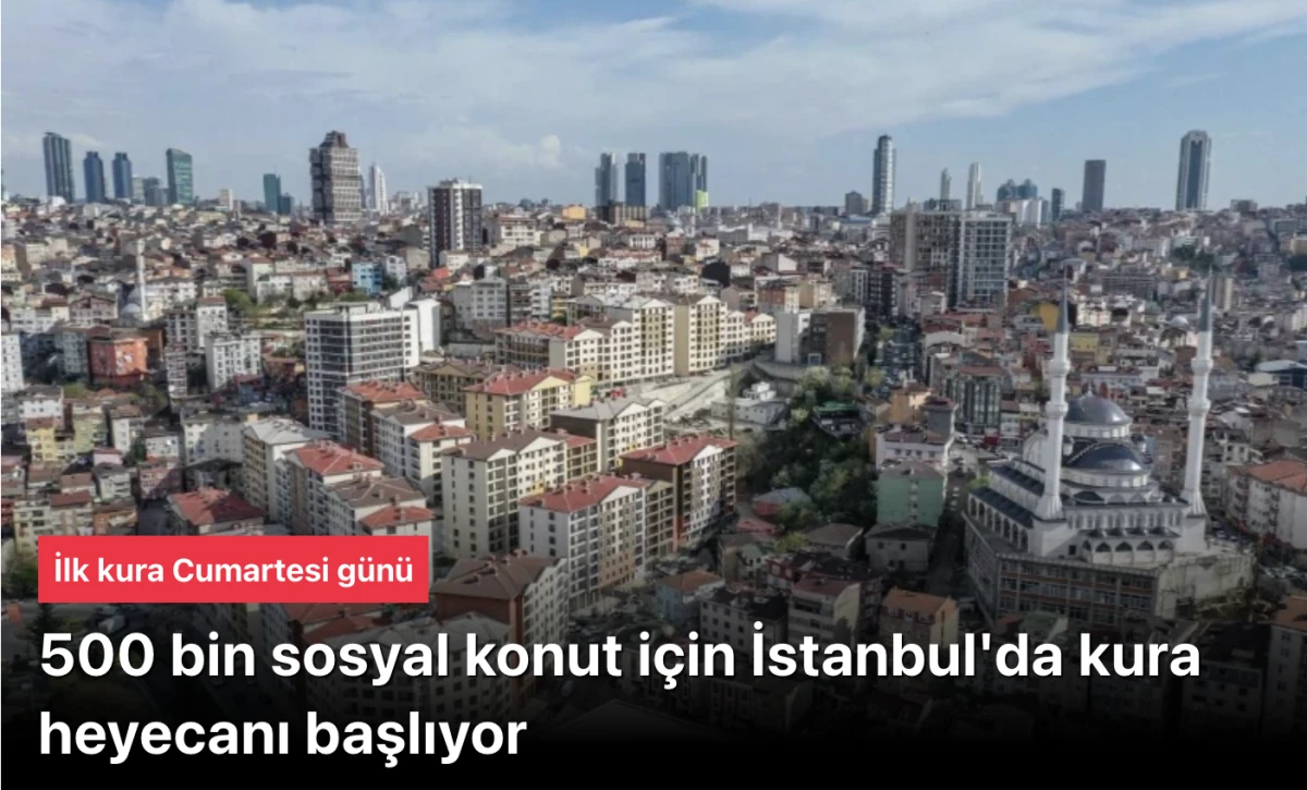 İstanbul&rsquo;da Sosyal Konut Kura Heyecanı Başlıyor: &ldquo;Ev Sahibi T&uuml;rkiye&rdquo; Projesinde &Ouml;nemli Adımlar