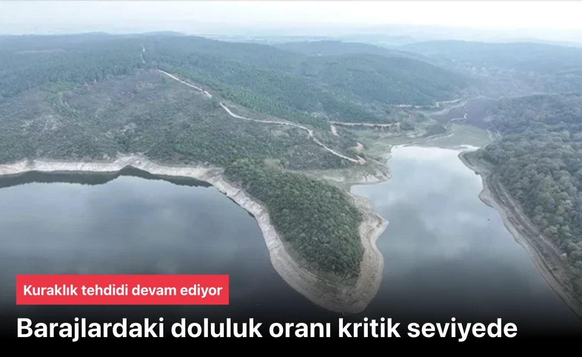 İstanbul'un barajlardaki doluluk oranı kritik seviyede
