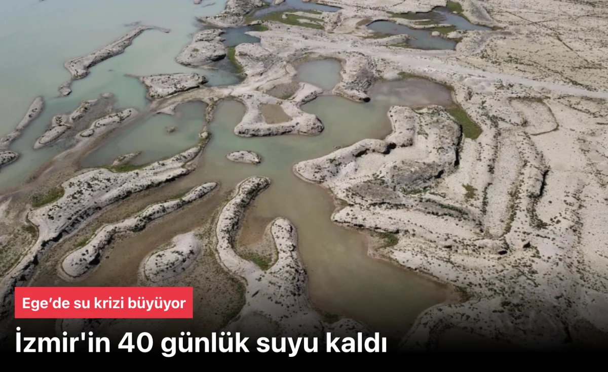 İzmir'de 40 günlük su kaldı