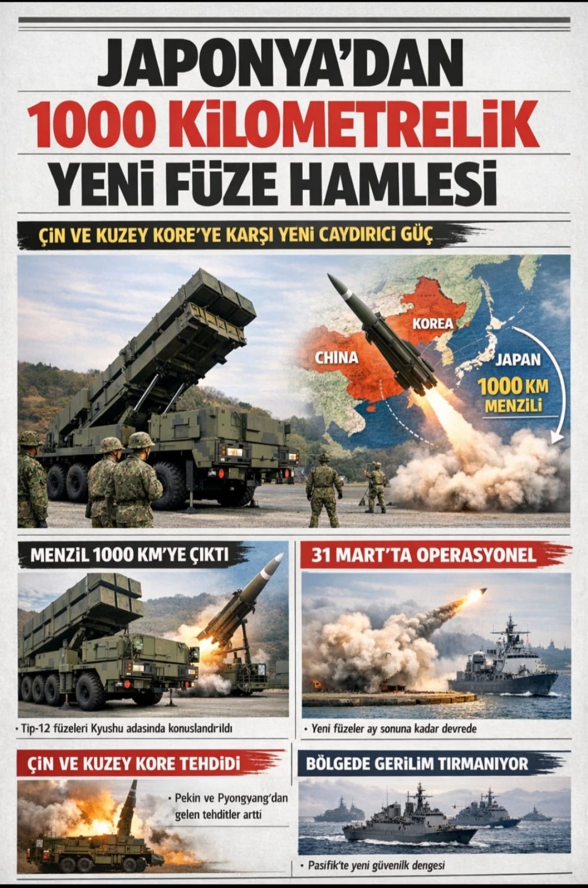 JAPONYA'DAN 1000 KM YENİ F&Uuml;ZE HAMLESİ