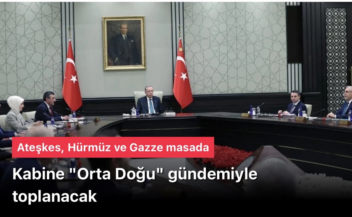 Kabine toplantısı başlıyor! Başkan Erdoğan kabineyi topladı