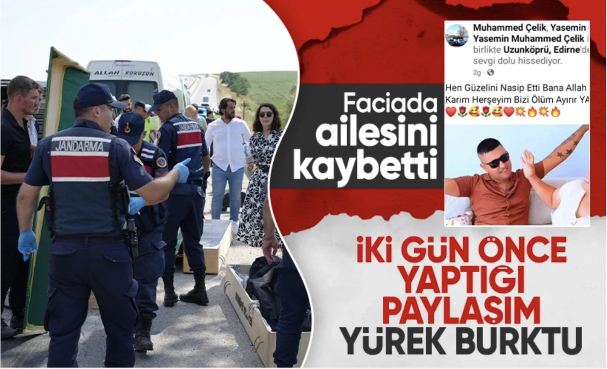 Kaza öncesi “Bizi ölüm ayırır” demişti: Ailesini kaybetti, kendisi sağ kaldı