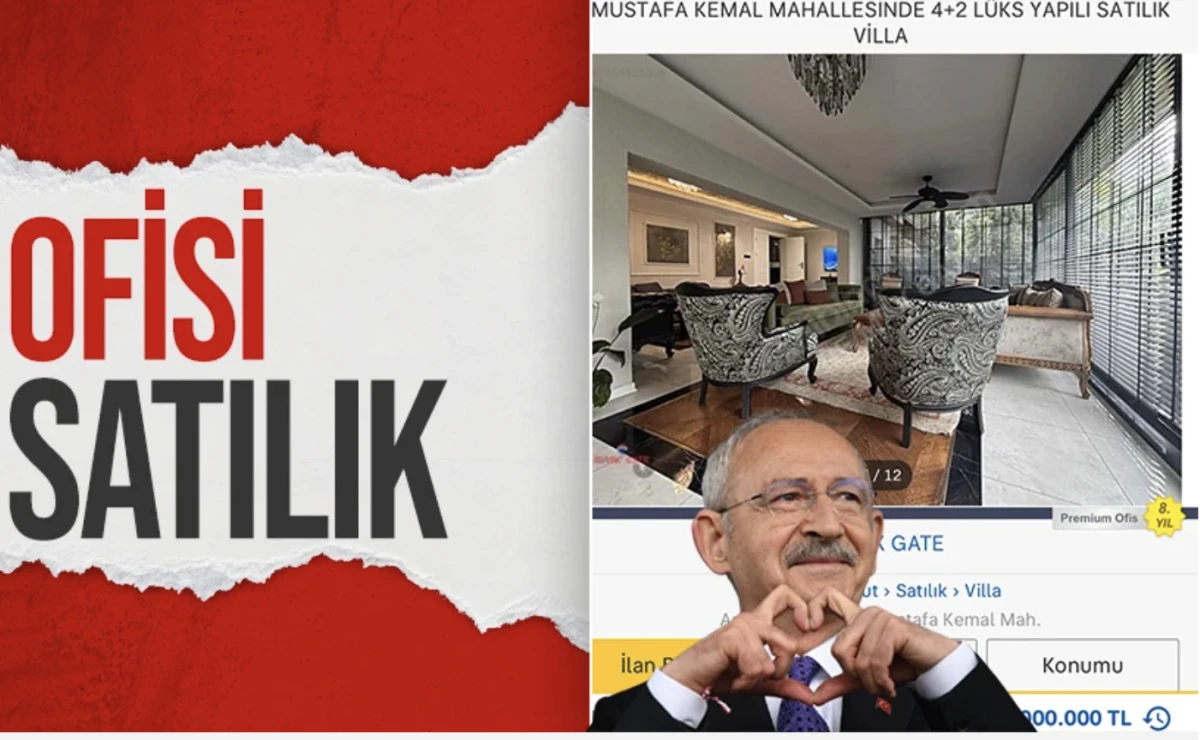 Kemal Kılıçdaroğlu'nun Ankara'daki ofisi satılık