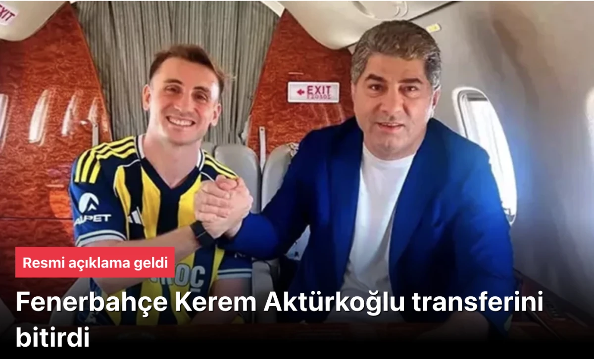 Kerem Aktürkoğlu Fenerbahçe'de! 01.09.2025