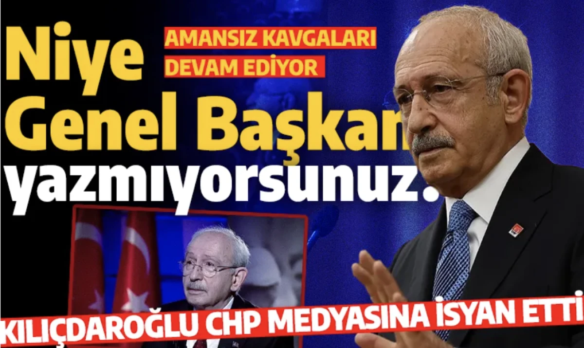 Kılı&ccedil;daroğlu kendi medyasına kızdı: Beni neden genel başkan olarak yazmıyorsunuz