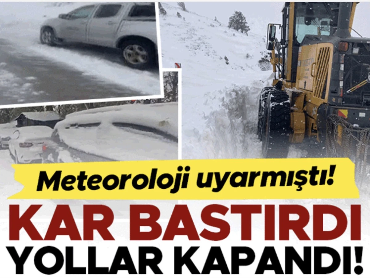 Kış bastırdı, yollar kapandı | Meteoroloji'den sarı kodlu alarm: Kar yağışı geliyor! Bu illerde yaşayanlar dikkat