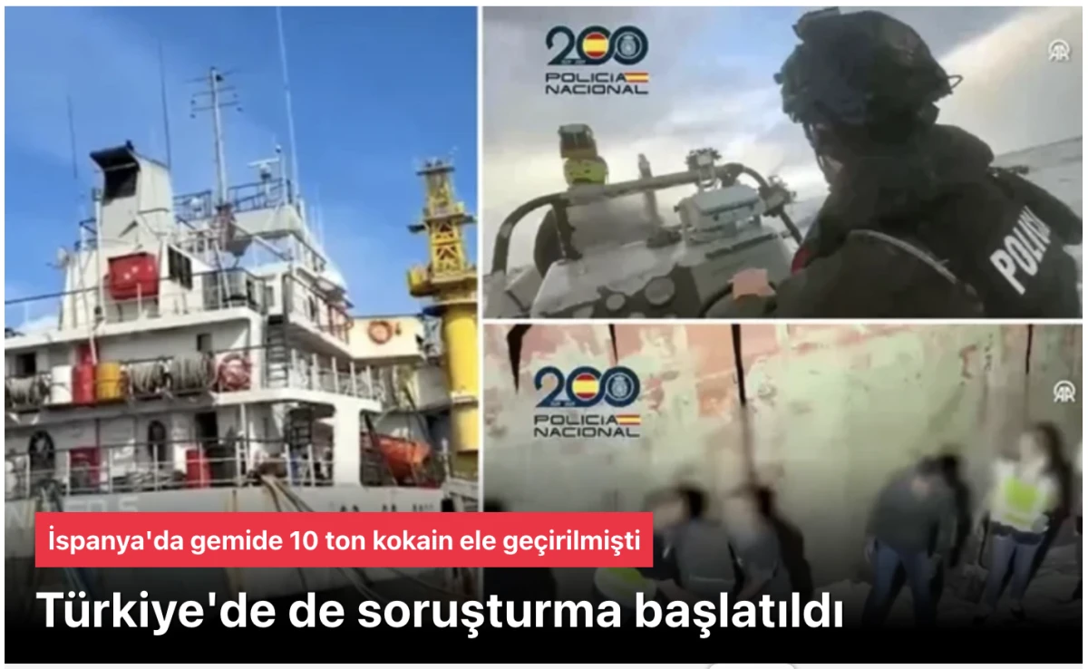 Kokain soruşturması T&uuml;rkiye&rsquo;ye uzandı: 7 g&ouml;zaltı