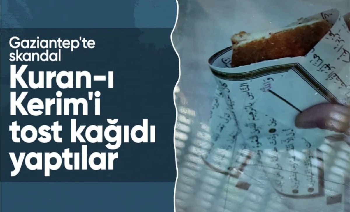 Kuran-ı Kerim tost kağıdı yapıldı!