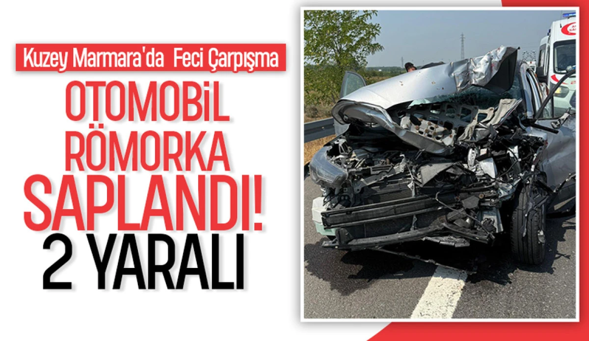 Kuzey Marmara Otoyolu&rsquo;nda Kazada Hamile Kadın ve Eşi Yaralandı