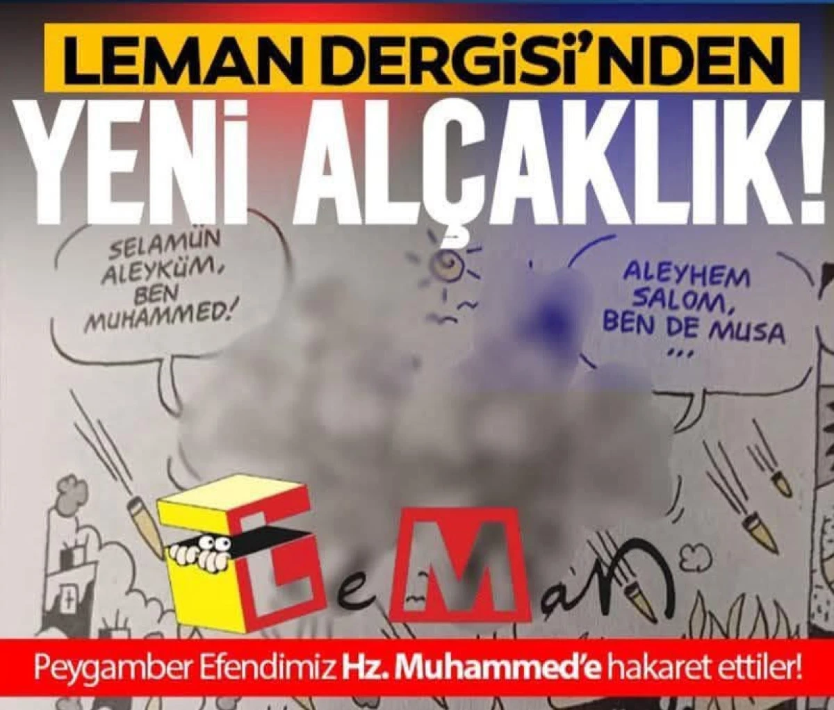 Leman Dergisi’nden Hazreti Muhammed’e ahlaksızlık