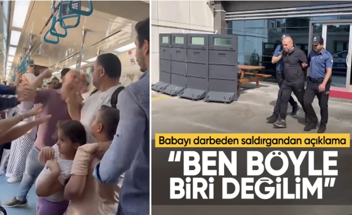 Marmaray'da kızlarının yanındaki babaya vuran saldırgandan açıklama: Ben böyle biri değilim