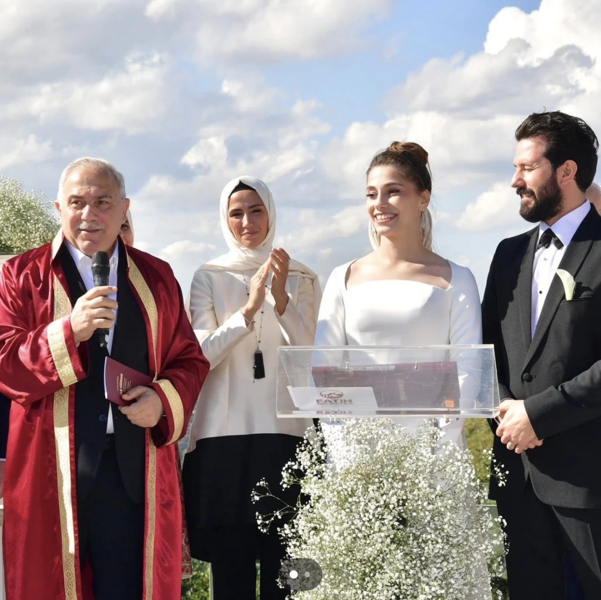 Mehlika Afra Cebeci ve İsmet Şen Nikahı! Hamza Cebeci kızını evlendirdi 