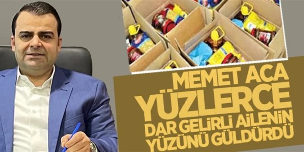 Mehmet Aca, dar gelirli ailelerin y&uuml;z&uuml;n&uuml; g&uuml;ld&uuml;r&uuml;yor