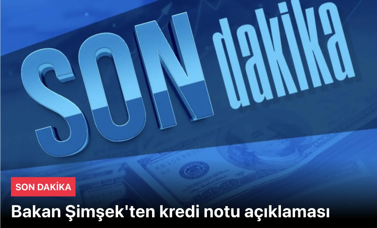 Mehmet Şimşek'ten kredi notu açıklaması: Ekonomimiz yeniden olumlu döngüde