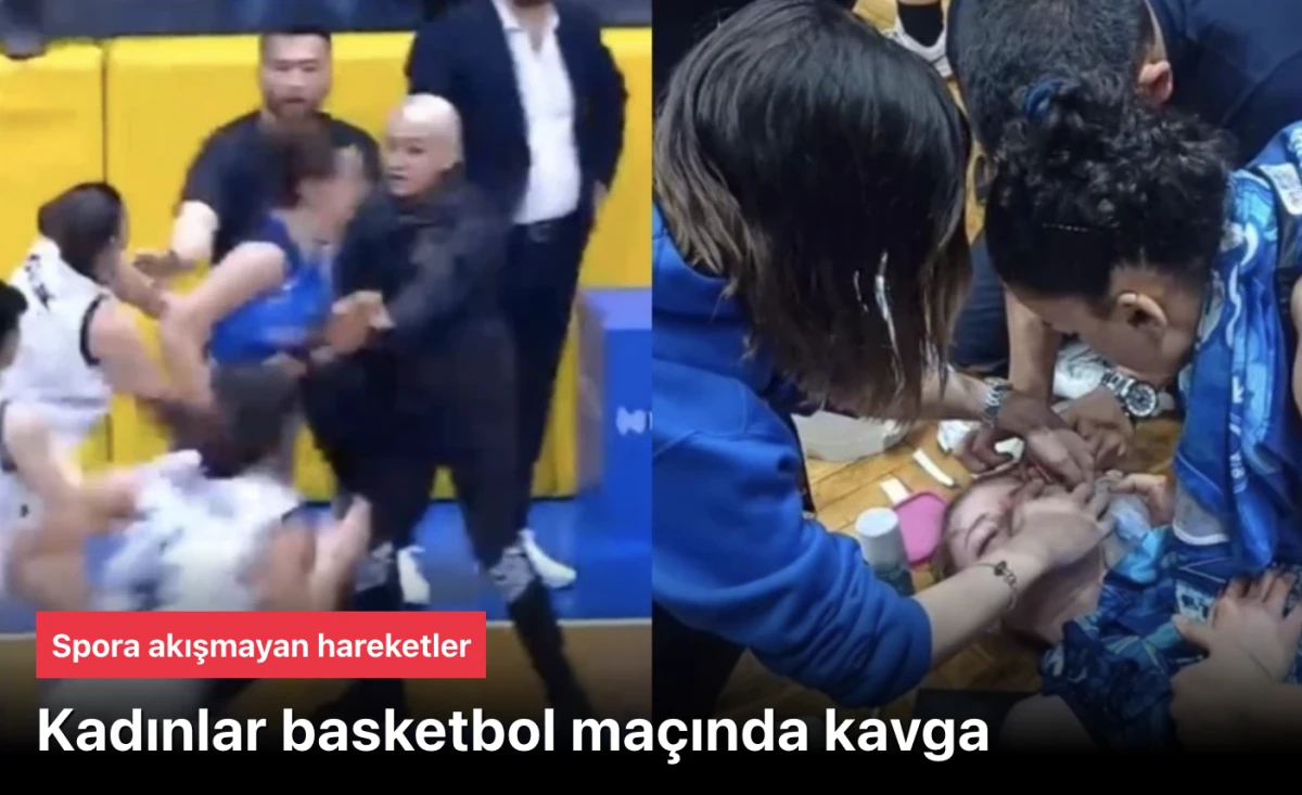 Mersin Kadınlar Basketbol Ma&ccedil;ında Yumruklu Kavga: Oyuncular Arasında Arbede &Ccedil;ıktı, Bir Oyuncu Hastanelik Oldu!