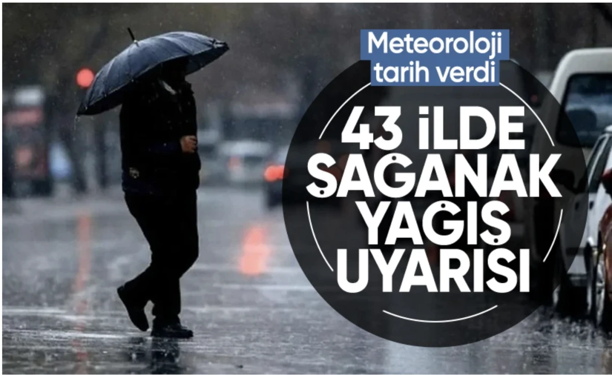 Meteoroloji: 43 ilde sağanak yağış olacak