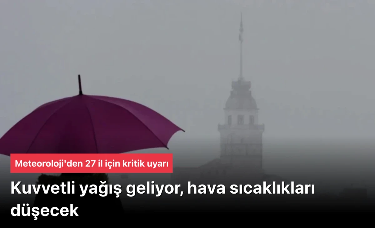 Meteoroloji duyurdu: Ankara dahil 27 il i&ccedil;in kritik uyarı!