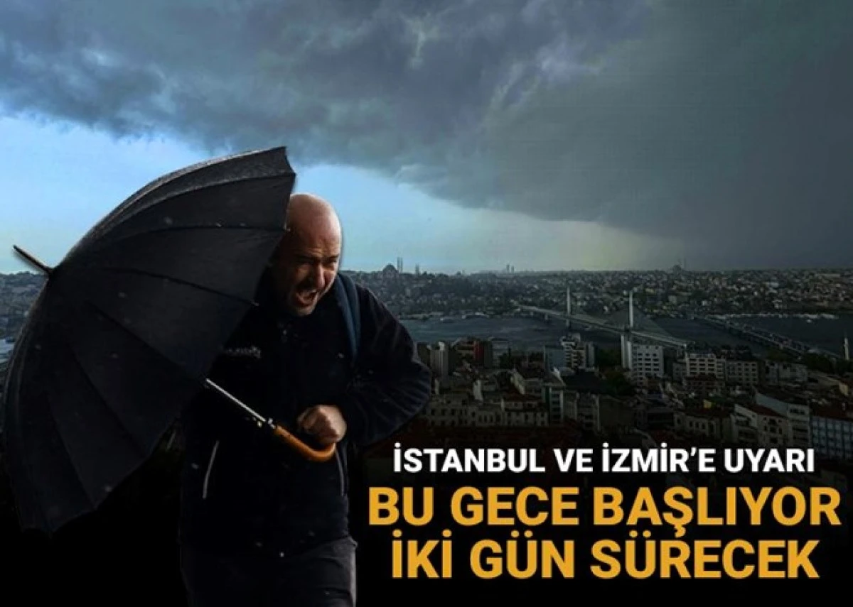 Meteoroloji'den hafta sonu için kritik uyarı! İstanbul, Bursa ve İzmir'e çok kuvvetli geliyor
