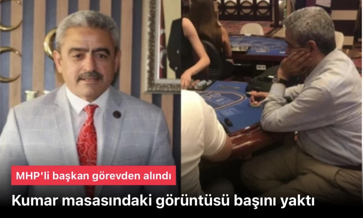MHP Aydın İl Başkanı Haluk Alıcıl, kumar masasındaki g&ouml;r&uuml;nt&uuml;s&uuml; sonrası g&ouml;revden alındı