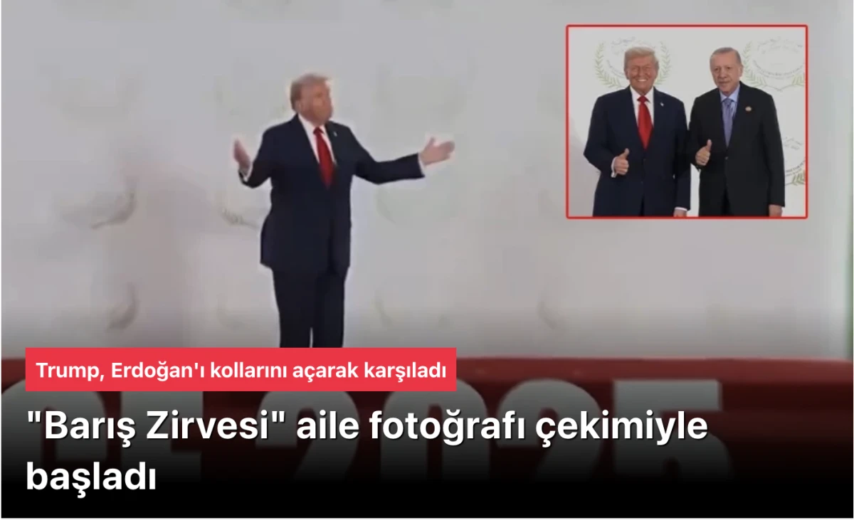 Mısır'daki Gazze'de barış amaçlı 'Barış Zirvesi' başladı Mısır'ın Şarm eş-Şeyh kentinde Gazze'deki ateşkesin korunması ''Barış Zirvesi