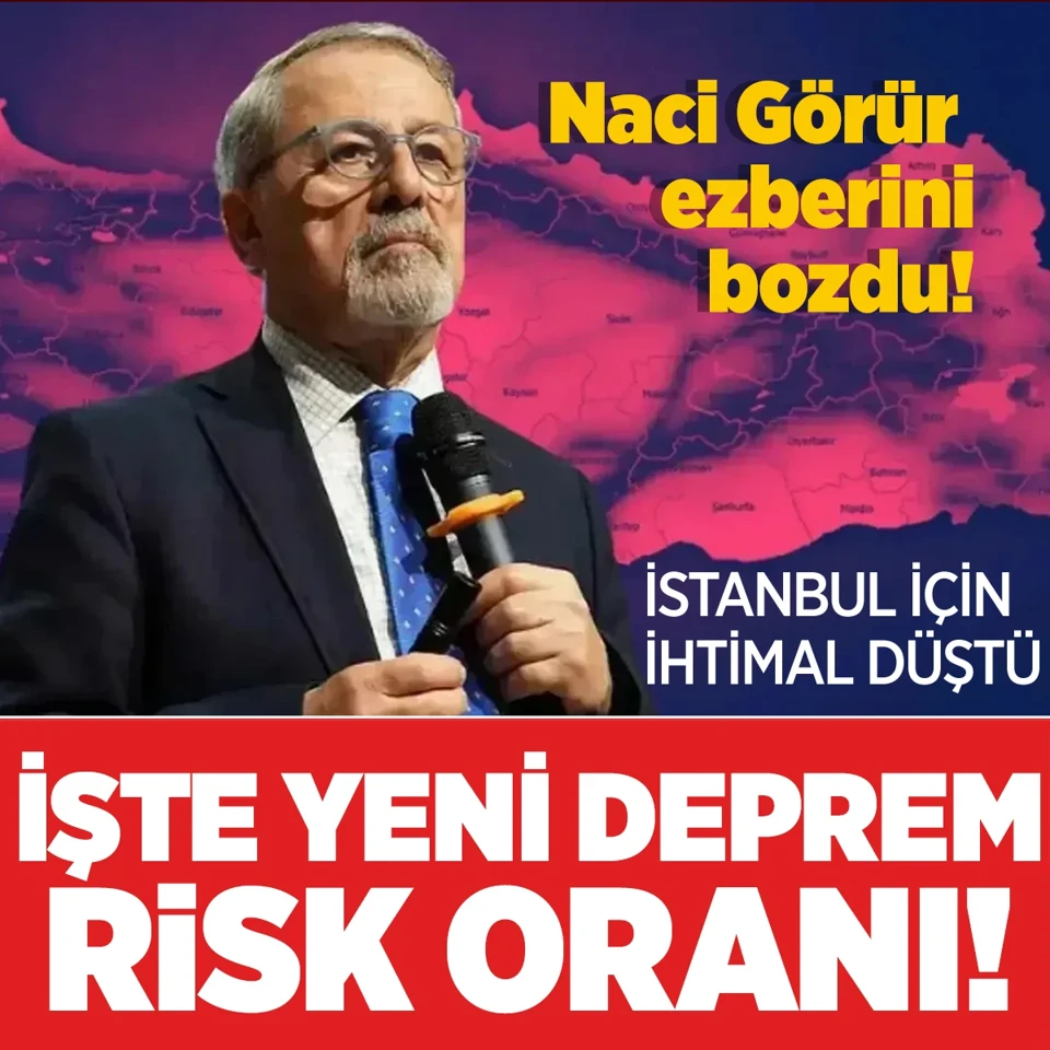 Naci G&ouml;r&uuml;r: İstanbul depremi i&ccedil;in yeni ihtimal var