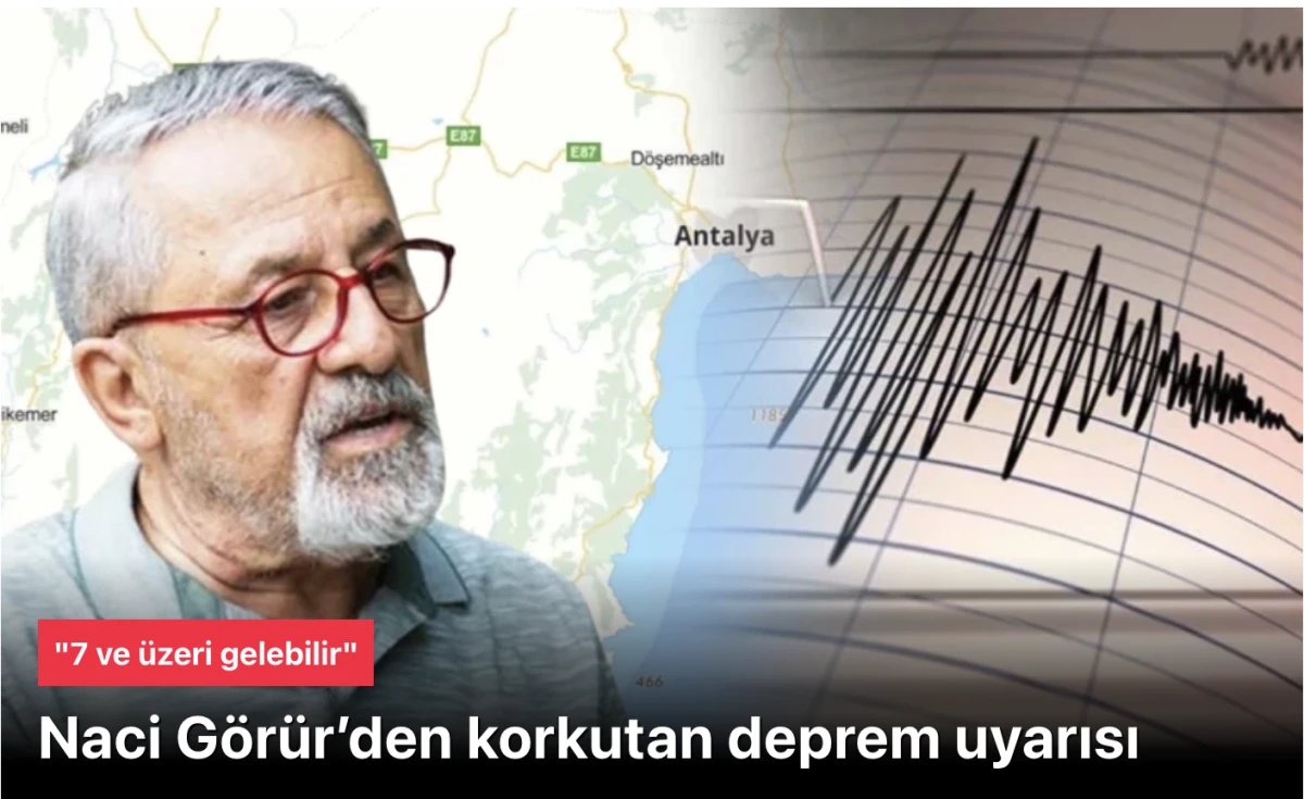 Naci G&ouml;r&uuml;r&rsquo;den Korkutan Deprem Uyarısı: Helen-Kıbrıs Fay Zonu Daha B&uuml;y&uuml;k Deprem &Uuml;retebilir mi?
