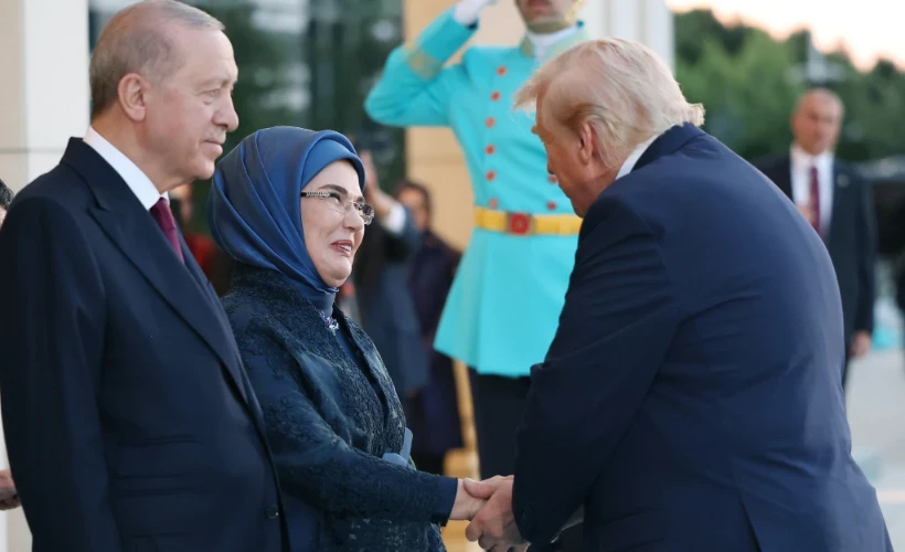 Nato Devlet ve h&uuml;k&uuml;met başkanları ile eşleri onuruna Cumhurbaşkanlığı K&uuml;lliyesi'nde resepsiyon verildi