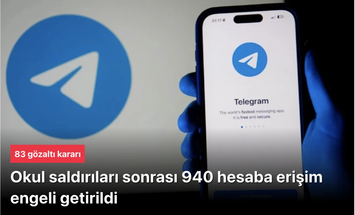 Okul saldırıları sonrası 940 hesaba engel, 83 g&ouml;zaltı kararı
