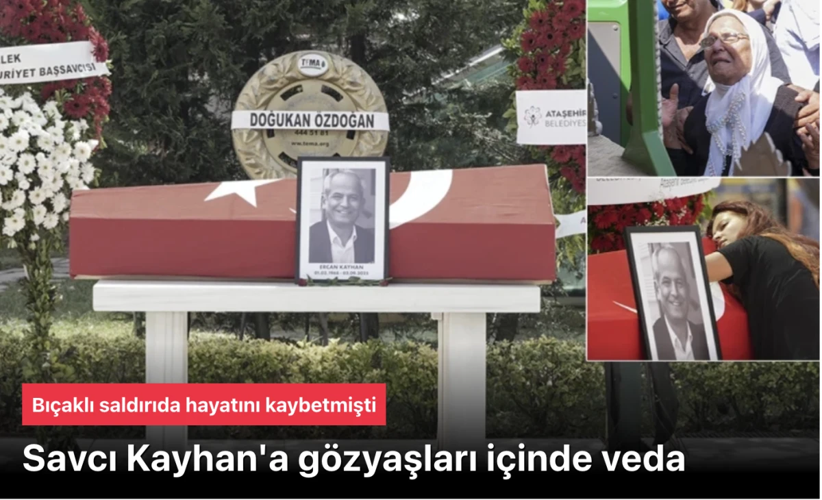 Öldürülen Savcı Ercan Kayhan'ın cenazesinde Akın Gürlek detayı