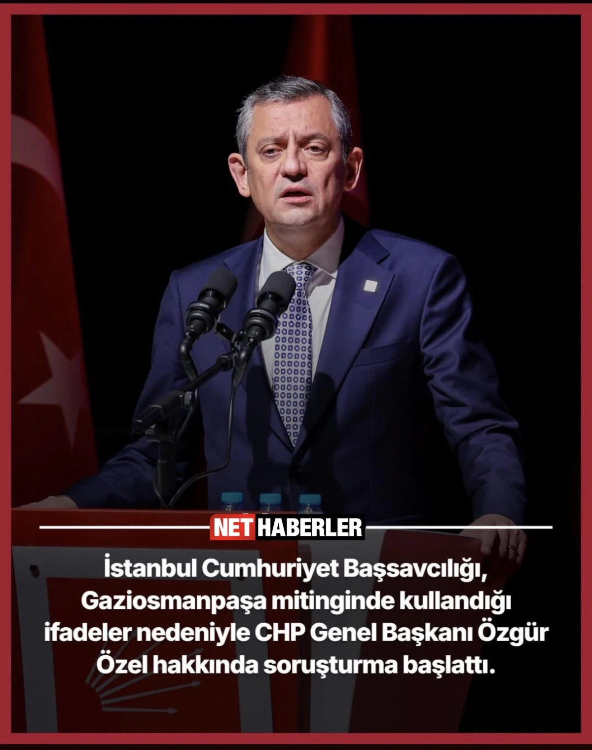 Özgür Özel hakkında soruşturma!