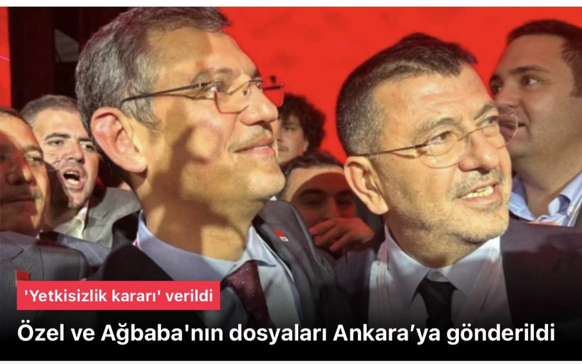 &Ouml;zg&uuml;r &Ouml;zel ve Veli Ağbaba Dokunulmazlığı Kalkabilir!