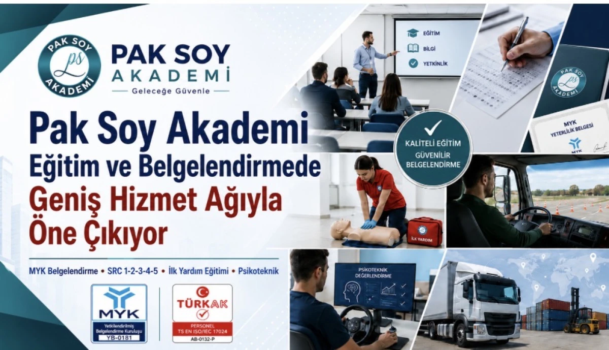 Pak Soy Akademi, 76 Meslekte (MYK) Belgelendirme Hizmeti Sunuyor