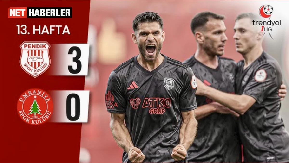 Pendikspor, TFF 1. Lig’in 13. Haftasında Ümraniyespor’u 3-0 Farkla Yendi