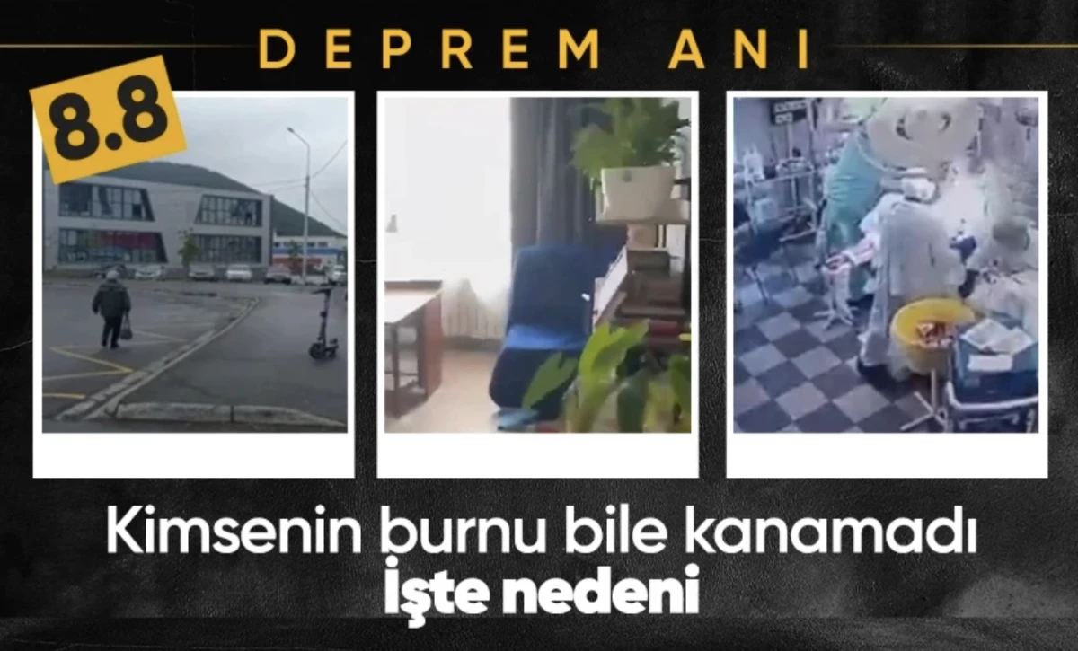 Rusya'da 8,8 deprem | Yaşanan sarsıntı ve korku kamerada