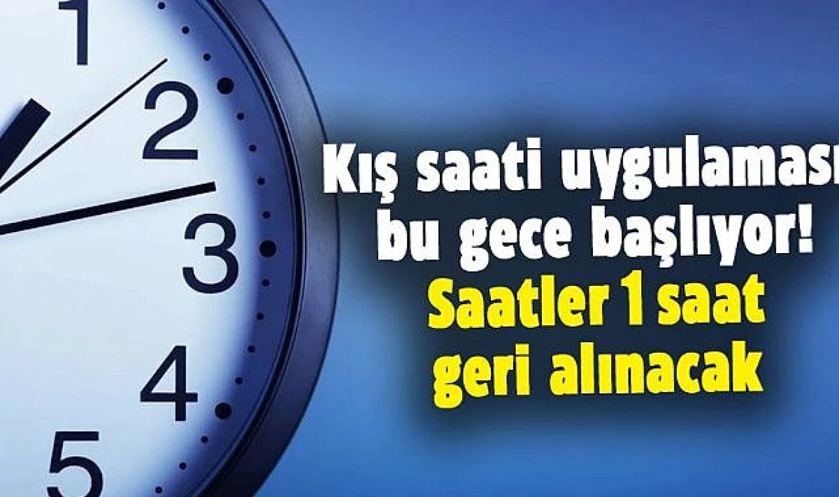 Saatler geri alınıyor mu? Türkiye Kış Saati Uygulaması 2025: Saatler Geri Alınacak Mı?