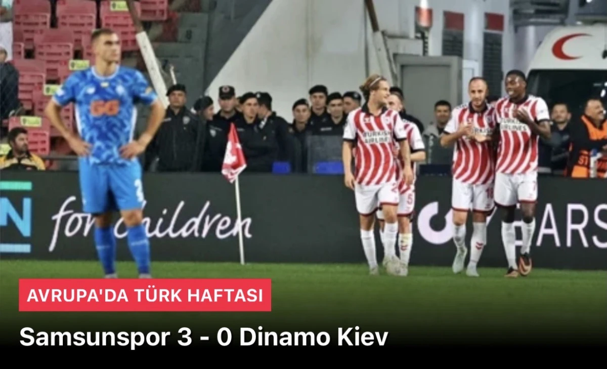 Samsun rakibini farklı geçti! Samsunspor 3 - 0 Dinamo Kiev