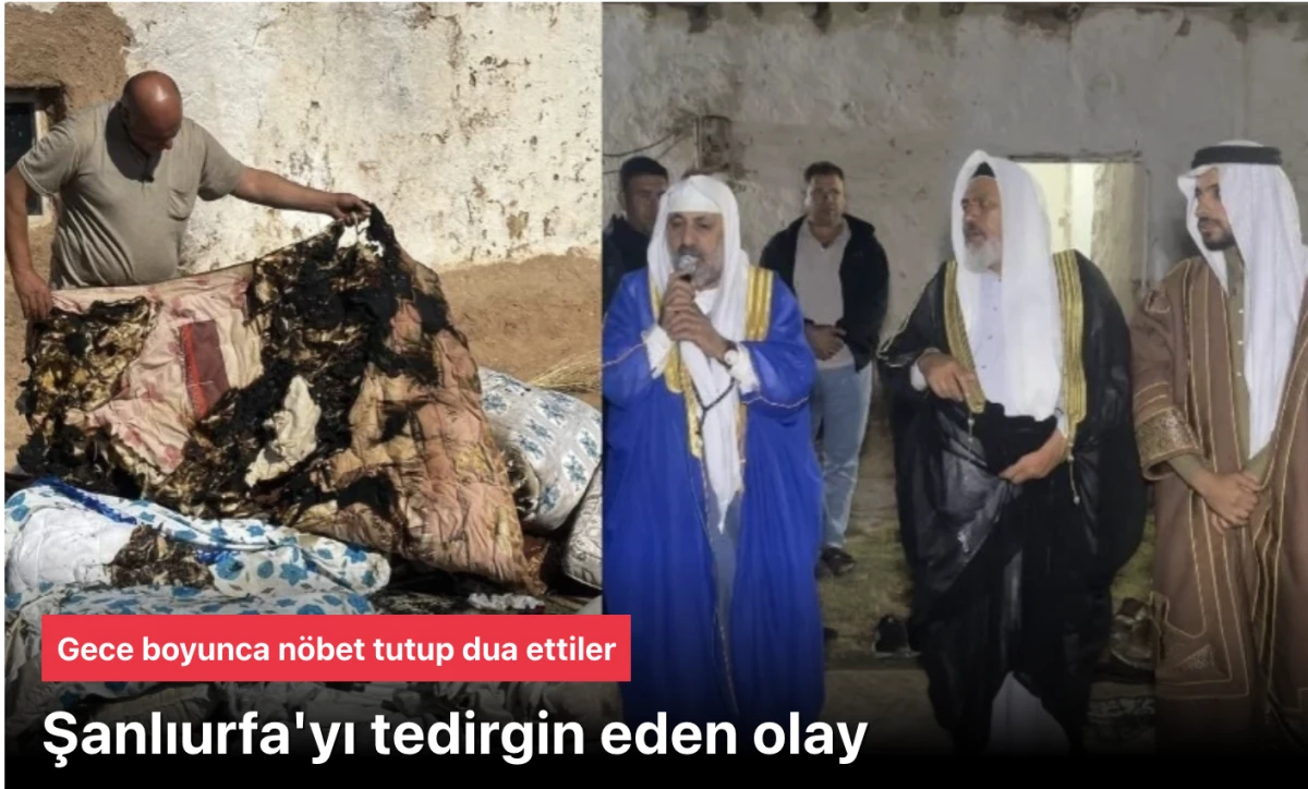 Şanlıurfa'yı tedirgin eden olay! Herkes kendi kendine yanan ev için seferber oldu
